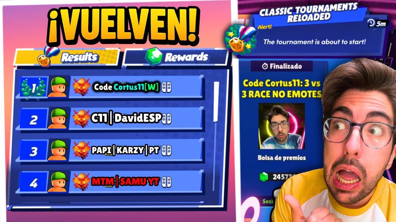 POR FIN! PRIMER TORNEO DE STUMBLE GUYS🔥 [EN DIRECTO]