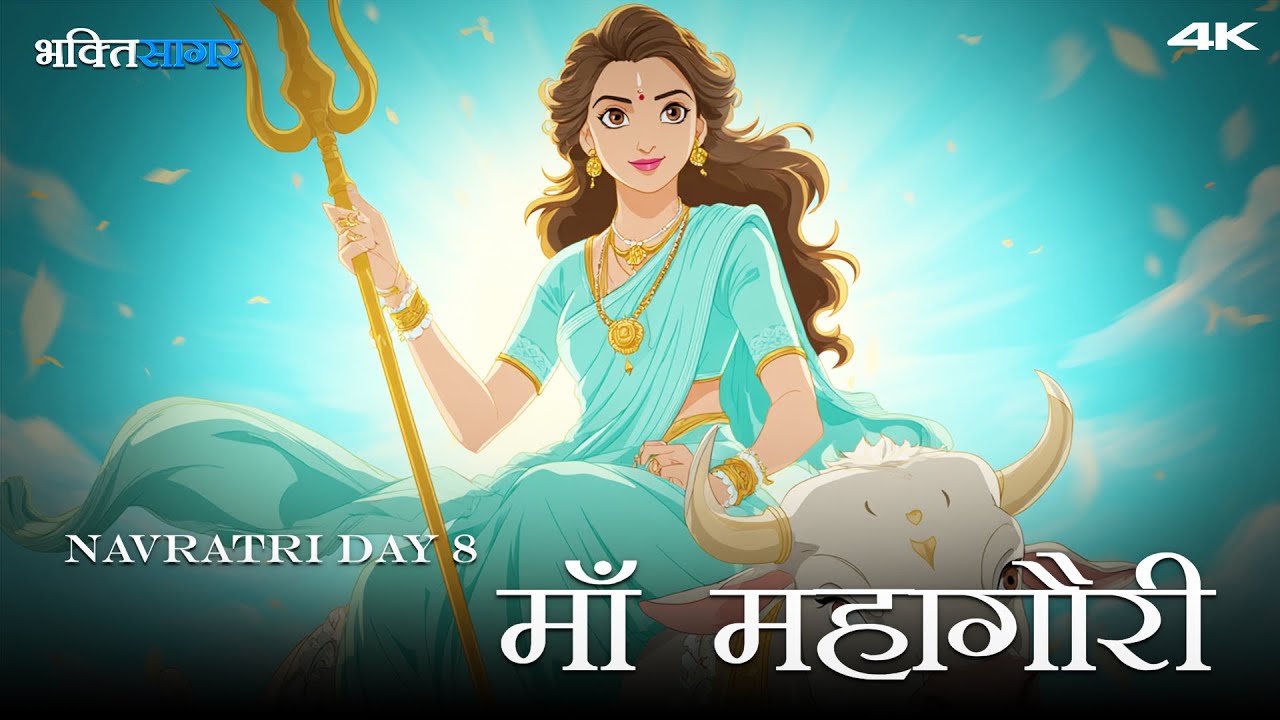 Navratri 2025 - Ashtami Divas (DAY 8) | Mata Mahagauri - Devi Mata Bhajan | Bhakti Sagar TV 4K