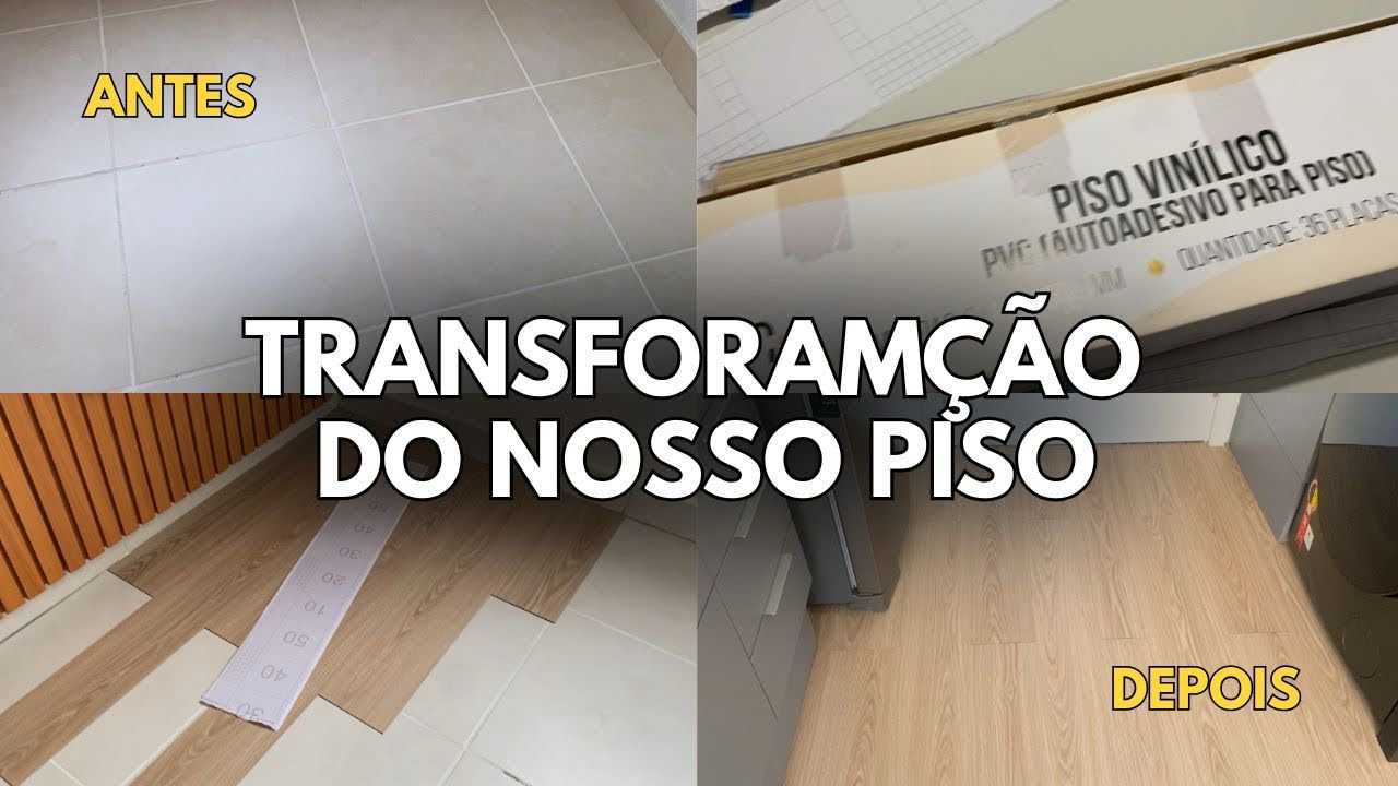 COLOCAMOS O PISO VINÍLICO SOZINHOS E ESSE FOI O RESULTADO! 😍😱