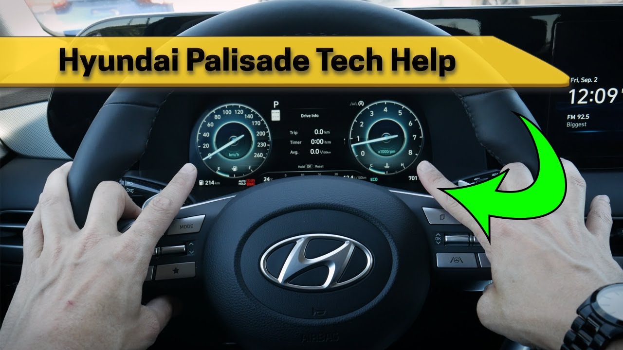 Hyundai Palisade Steering Wheel And Cluster (2022 - 2024 models)