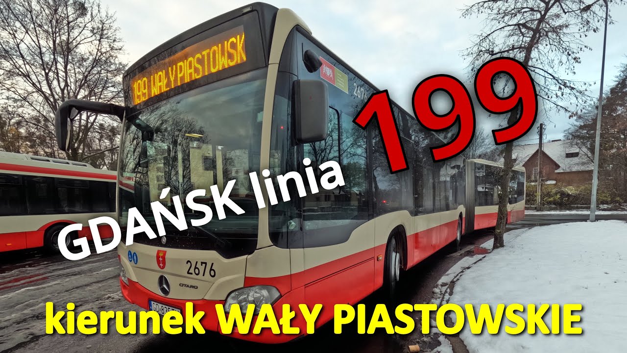 GDAŃSK linia 199 kierunek WAŁY PIASTOWSKIE