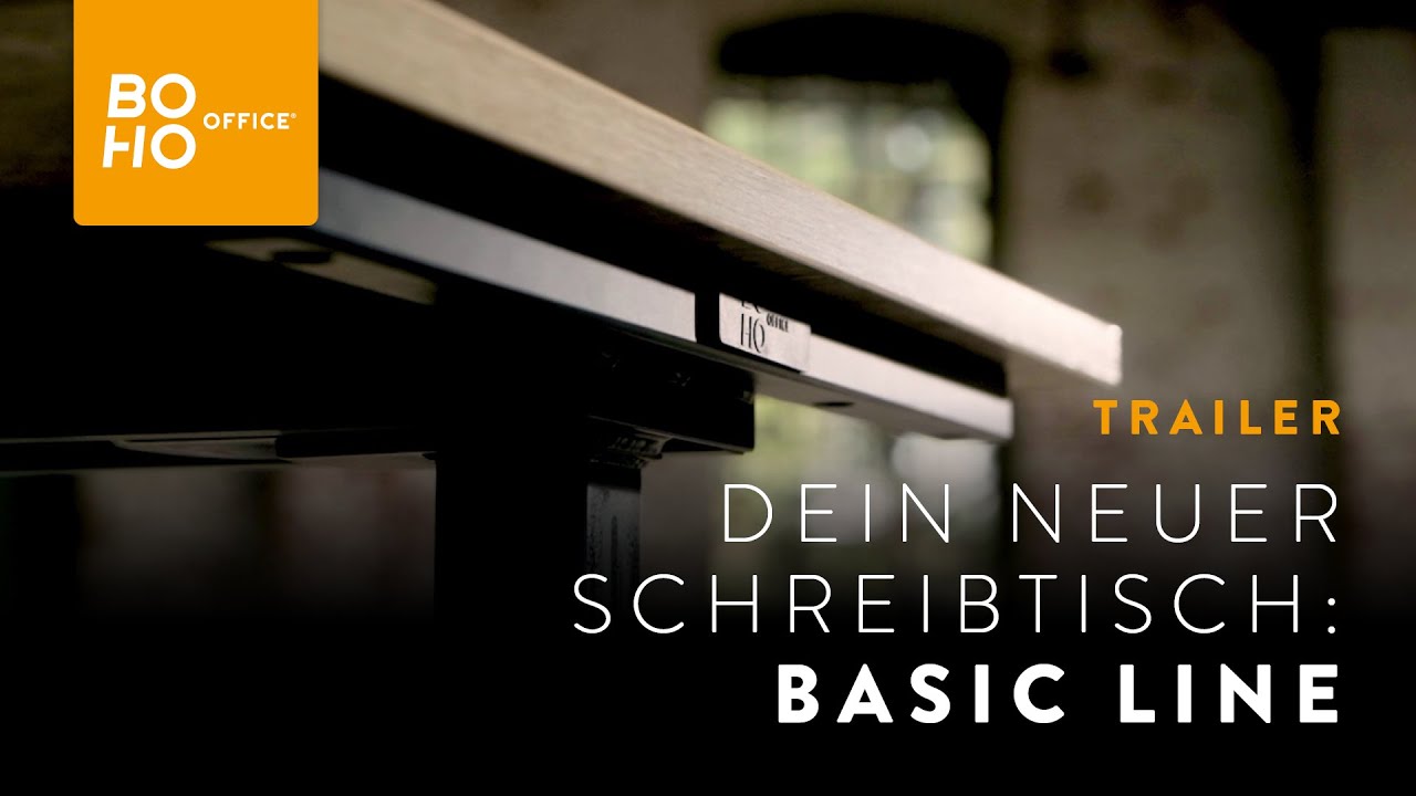 H&ouml;henverstellbarer Schreibtisch boho office&reg; Basic Line / Height-adjustable desk