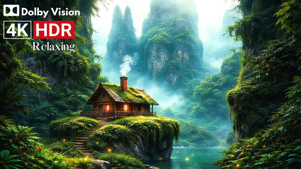 4K HDR Nature Visual Experience | Incredible Detail & Soft Ambient Sound
