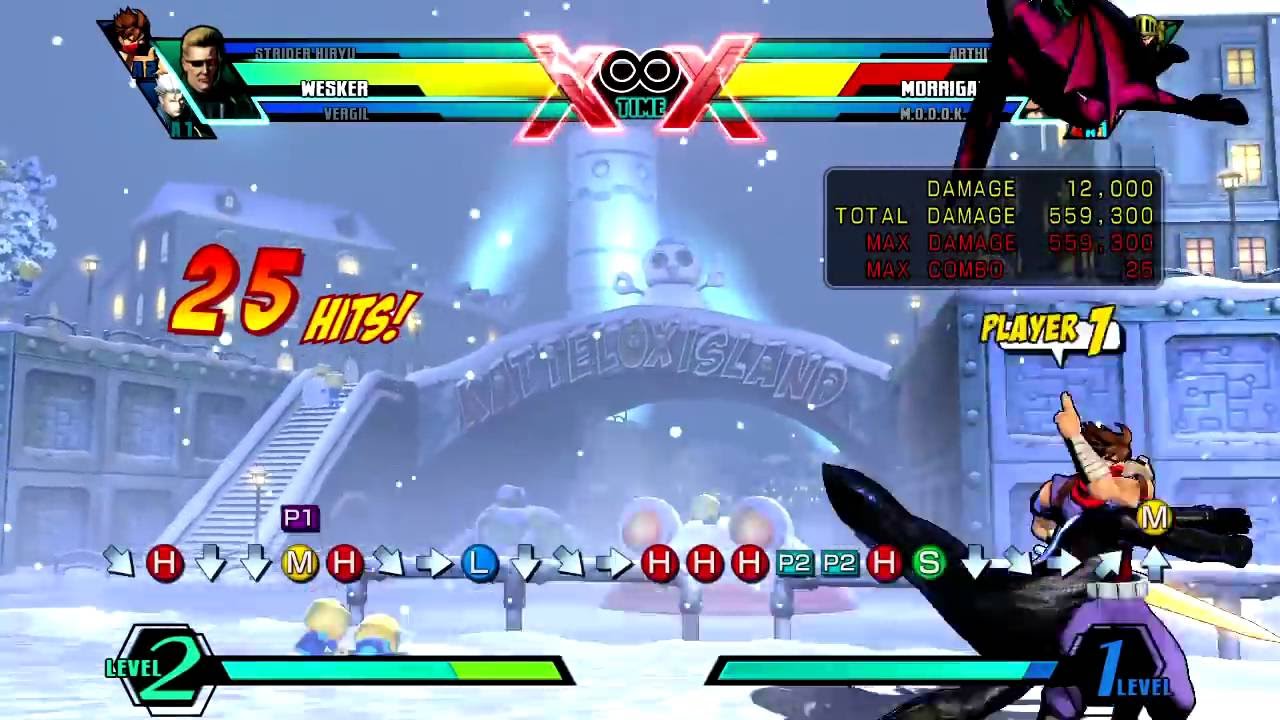 [UMVC3] Wesker/Vergil/Strider Test Combo