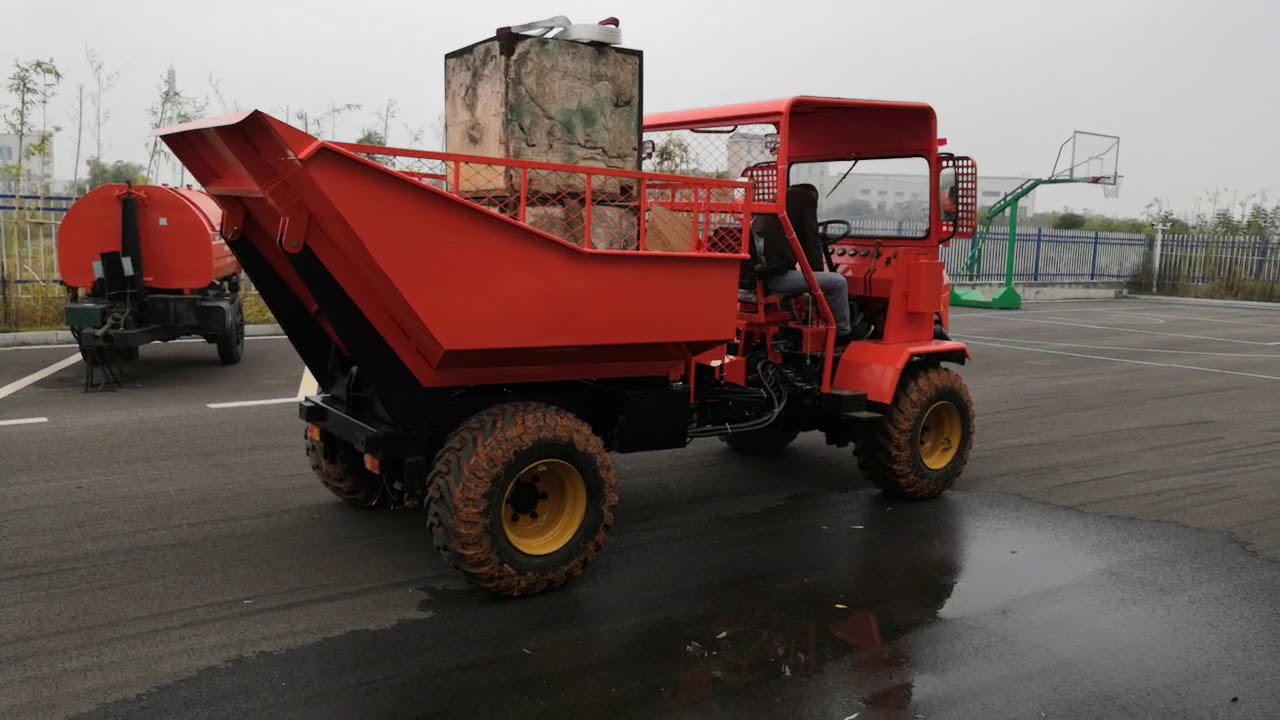 traktor sawit with sissor lift