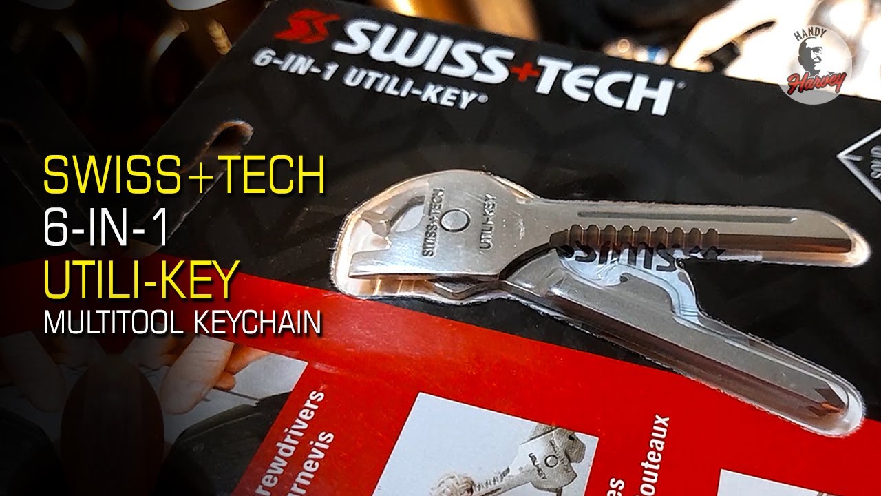 SWISS+TECH Utili-Key | 6 in 1 Multitool Keychain #multitools
