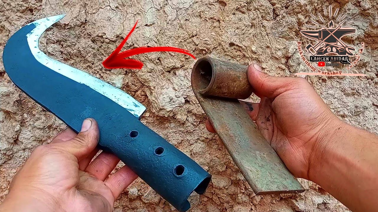 تحويل الخردة إلى منجل إحترافي / Turn scrap into a professional machete