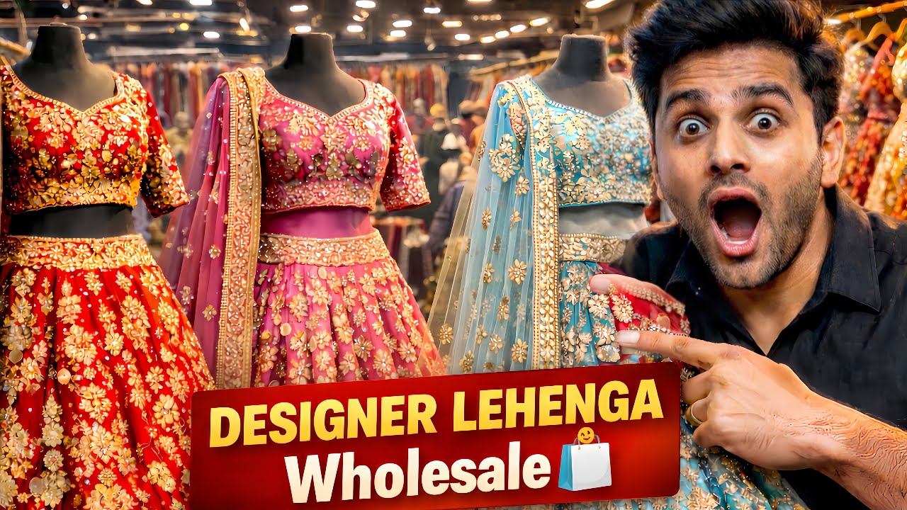 Traditional  Lehenga 😱| Surat Ka Sabse Sasta Bridal Lehenga Wholesale Market