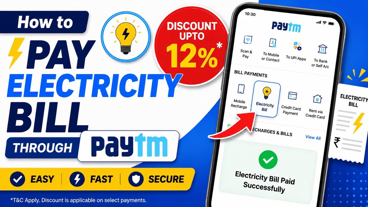 How to Pay Your Electricity Bill Using Paytm