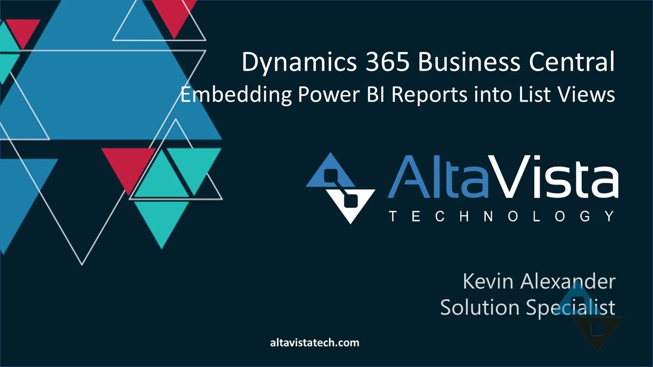 Microsoft Dynamics 365 Business Central: Embedding Power BI Reports into List Views
