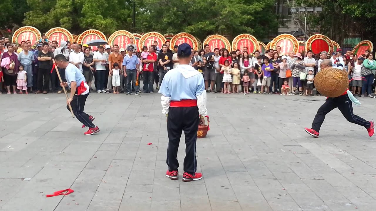 2014安平天后宮伢媽祖--仁德港崎頭萬龍宮宋江陣操演IN安平開台天后宮