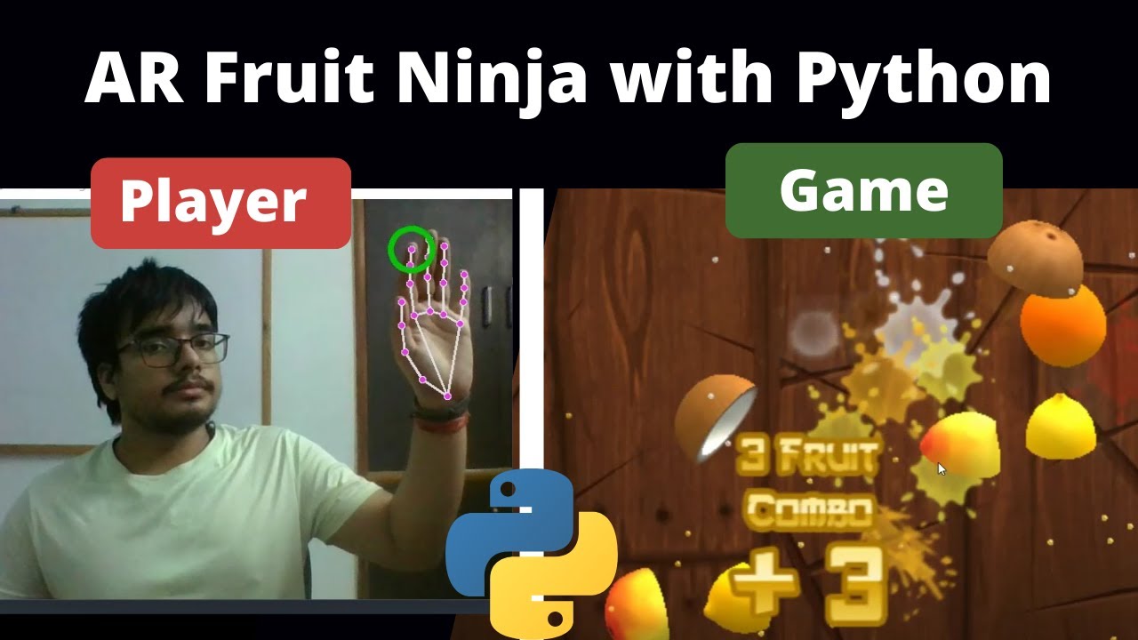 Как играть в Fruit Ninja с помощью Computer Vision Python
