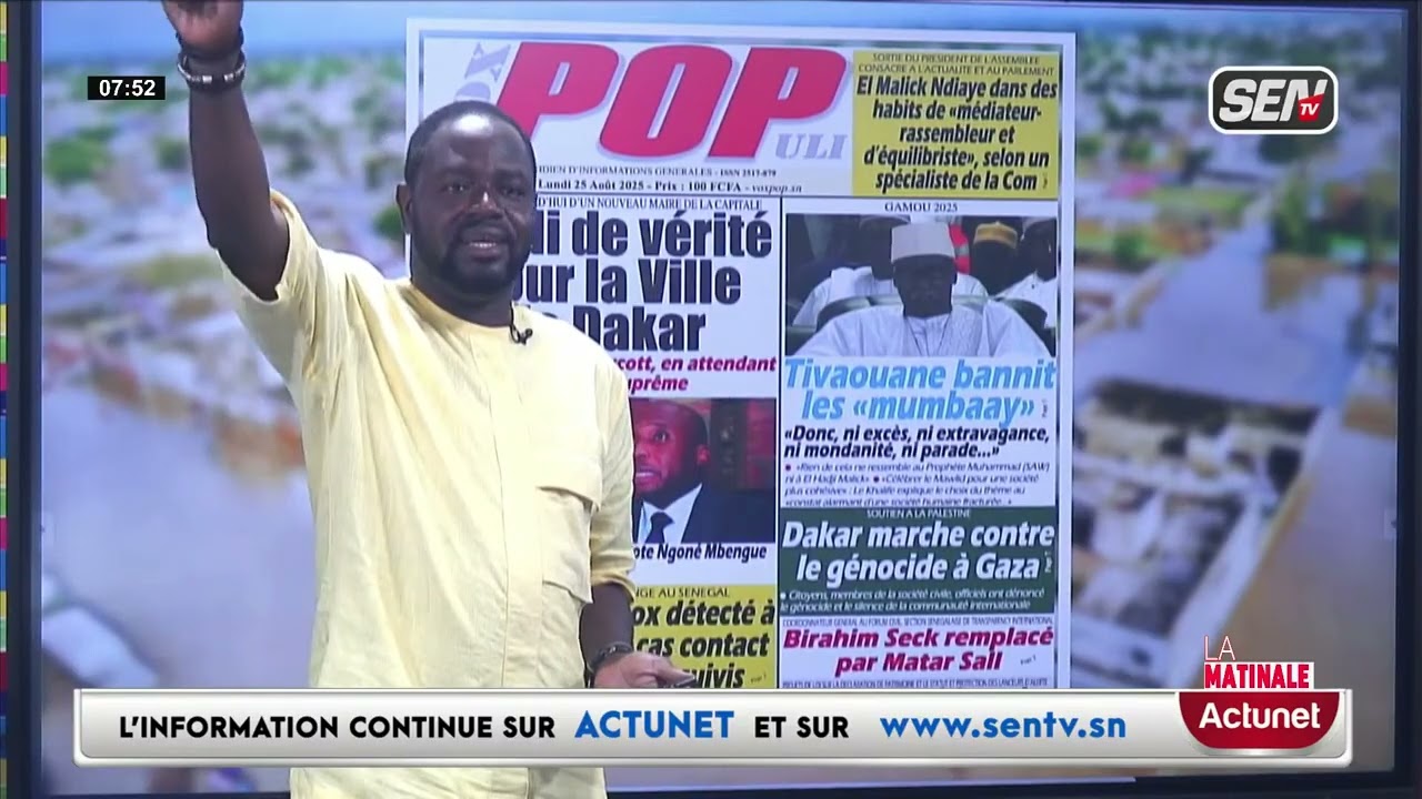 Revue des titres (wolof) de Zik Fm du lundi 25 août 2025 avec Mame Mbaye Ndiaye