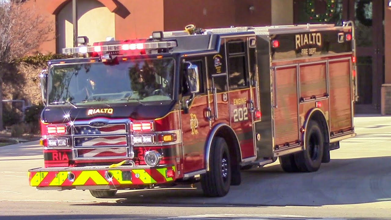 Rialto Fire Dept. Medic Engine & Medic Ambulance 202