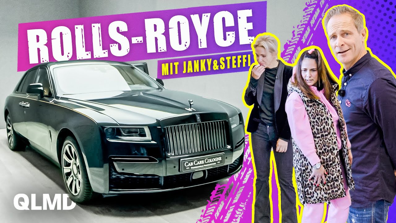 Janky & Steffi im Rolls-Royce chauffiert | Champagnersause im Black Badge Ghost | Matthias Malmedie