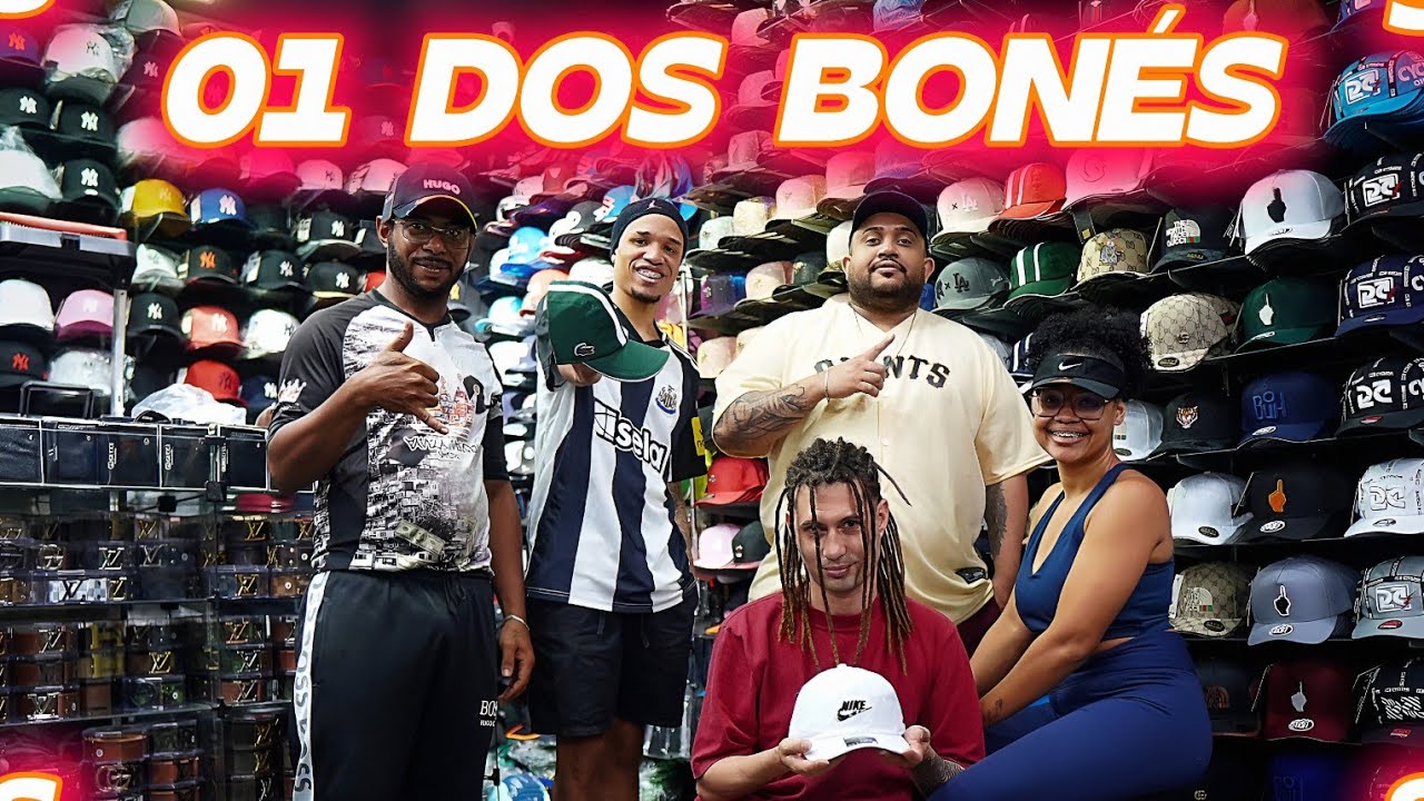 A FONTE DOS BONÉS BARATOS DE R$7,99 NO BRÁS! Bonés 1° Linha e Originais na Melhor Qualidade de SP 🔥