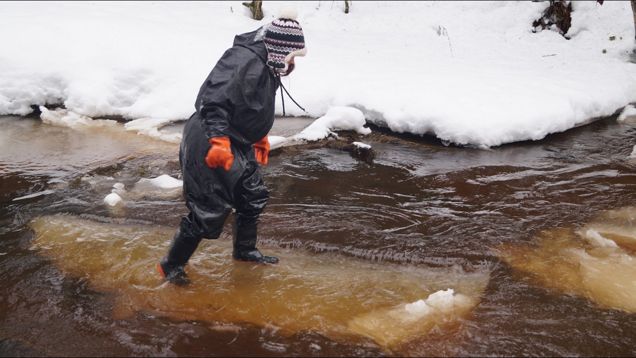 Spring adventure in big full waders