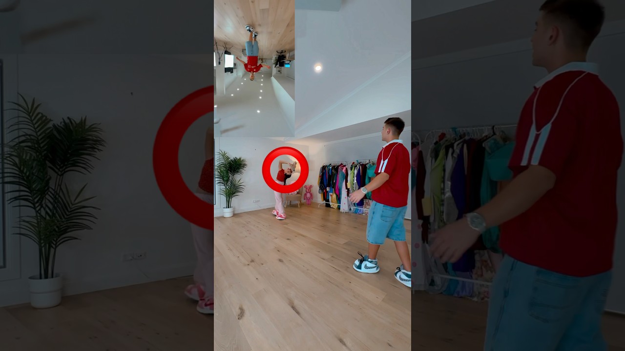 WALKING ON THE WALL GRAVITY TUTORIAL -BEHIND THE SCENES! 🤣😭 #shorts