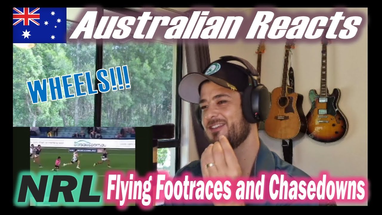 NRL Flying Footraces and Chase-downs (Australian Reacts)