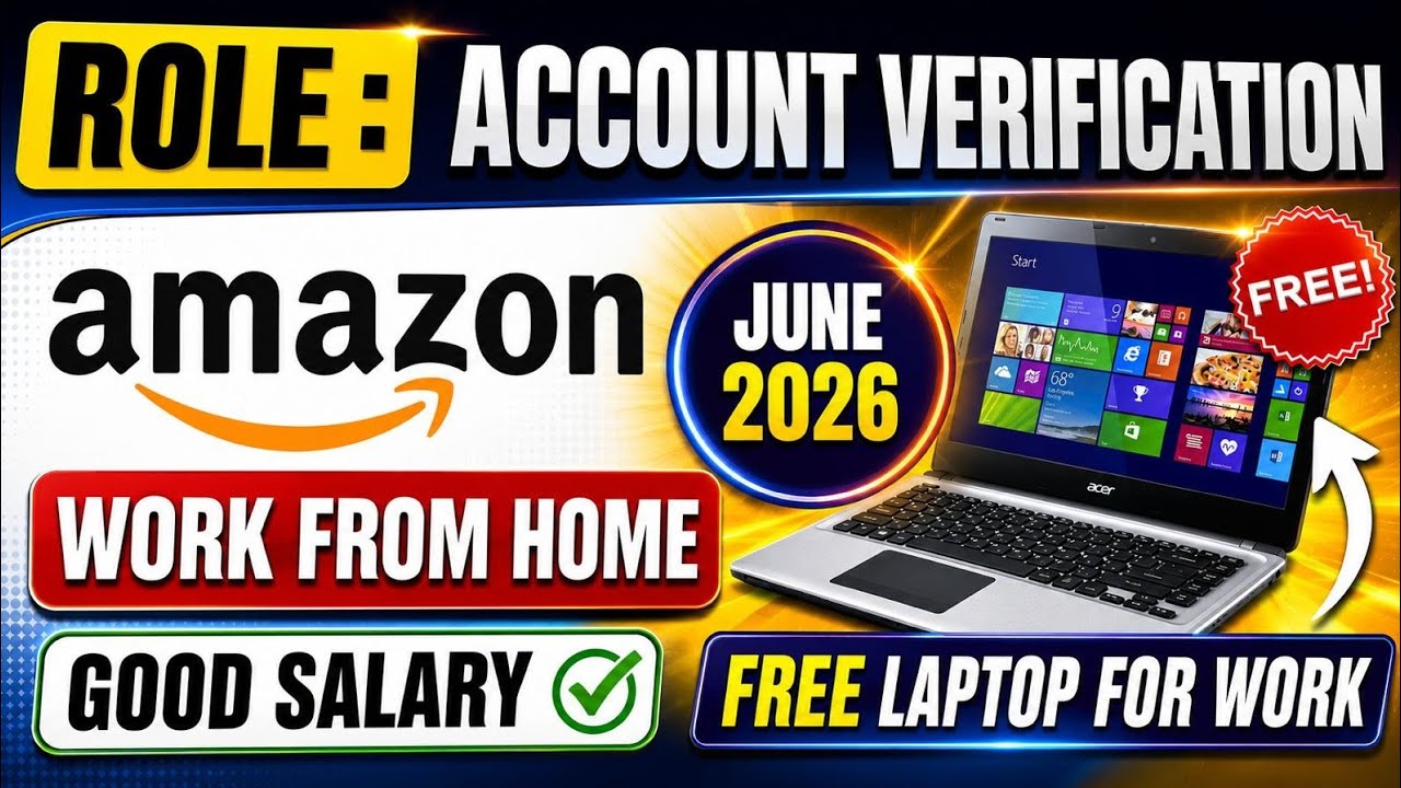 🔴Amazon Work From Home Job 2026 🔥 | 12th Pass & Freshers Can Apply | WFH Jobs 2026