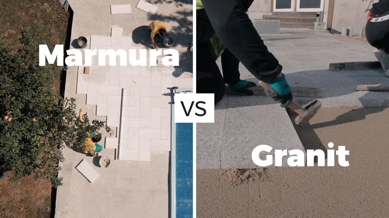 Marmura vs Granit | Comparatie intre materiale