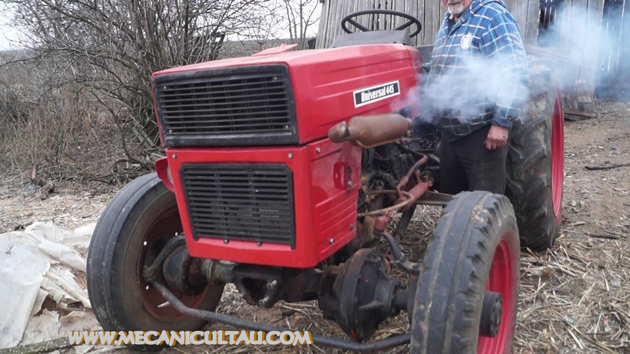 HACKERI, PORNIRE TRACTOR U445 DT. LA TEMPERATURA DE- 2 GRADE. CABINA REPARATA SI VOPSITA .