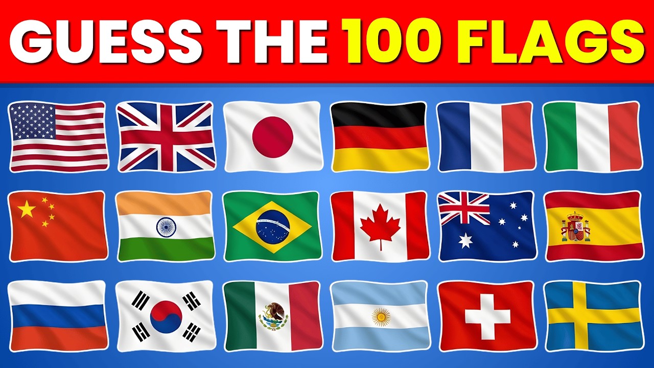 Guess 100 Flags 🌍🚩 | Ultimate Flag Quiz Challenge!