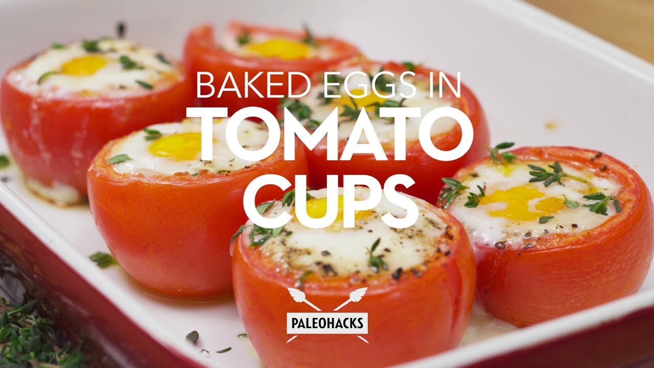 Baked Eggs In Tomato Cups