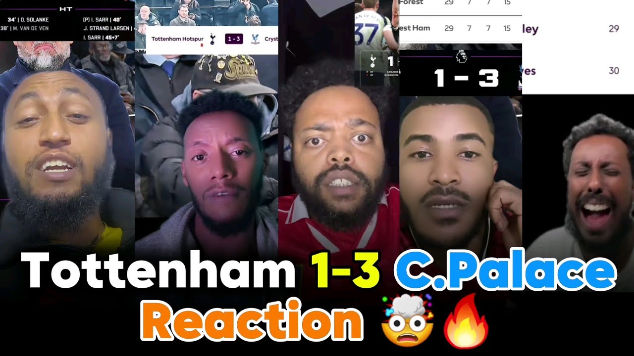 Tottenham 1-3 Cristal Palace 🤯💔 ቶትንሃም በፓላስ ከተሸነፈ በኃላ ታዋቂ ቲክቶከሮች ምን አሉ? #mensurabdulkeniofficial #usa