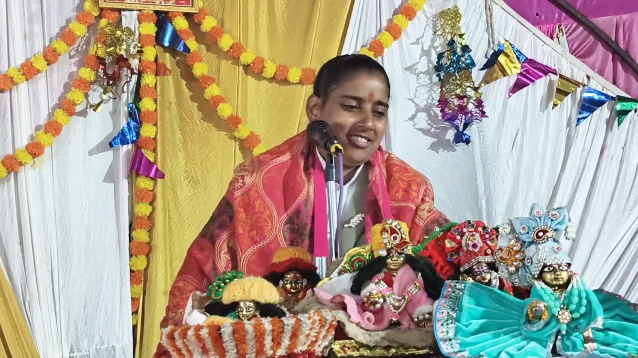 श्रीमद् भागवत कथा गांव भवीपुर बिसौली जिला बदायूं में कथा ##कीर्ति चैतन्य
