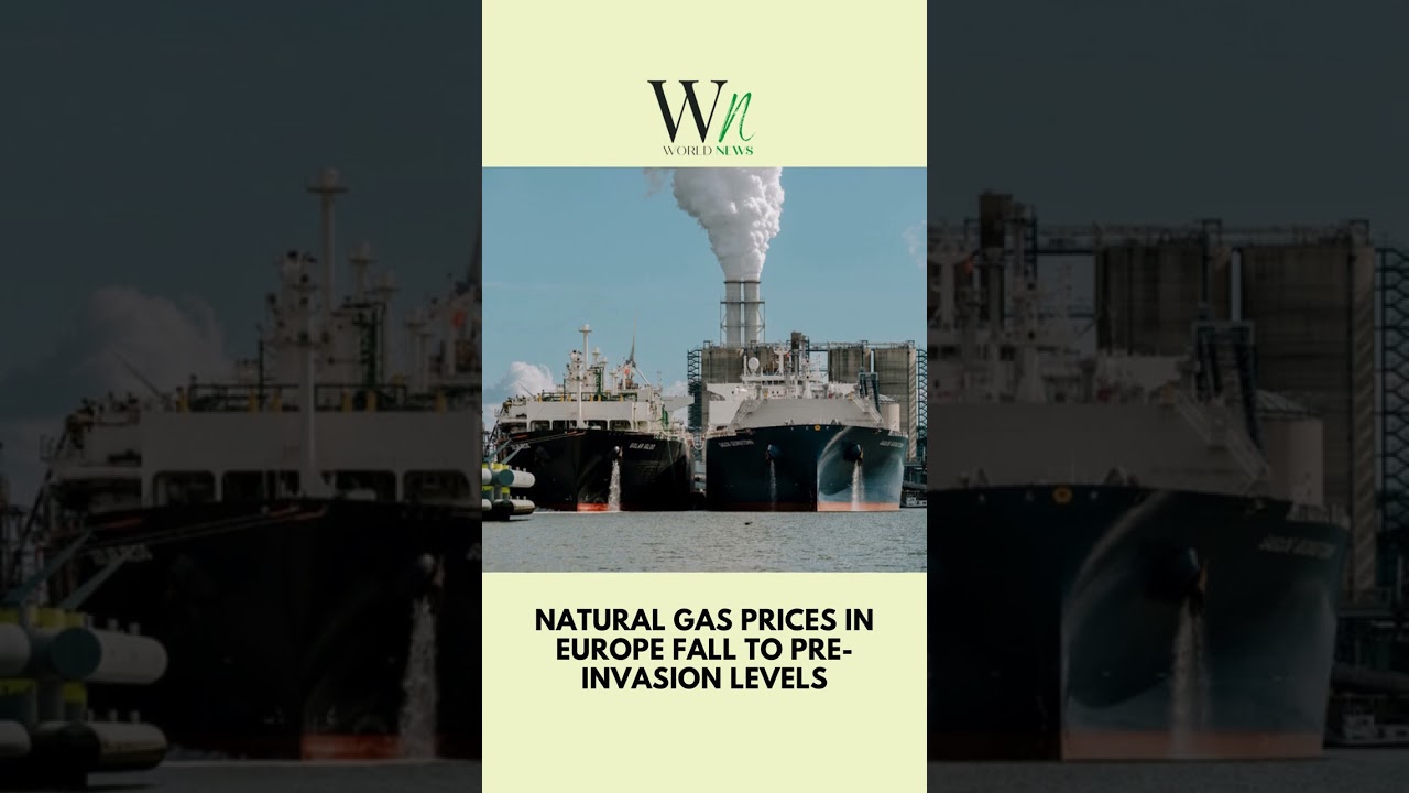 Natural Gas Prices in Europe Fall #shorts #viral