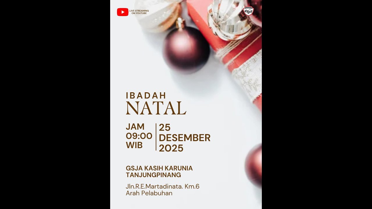 Ibadah Natal 25 Desember 2025