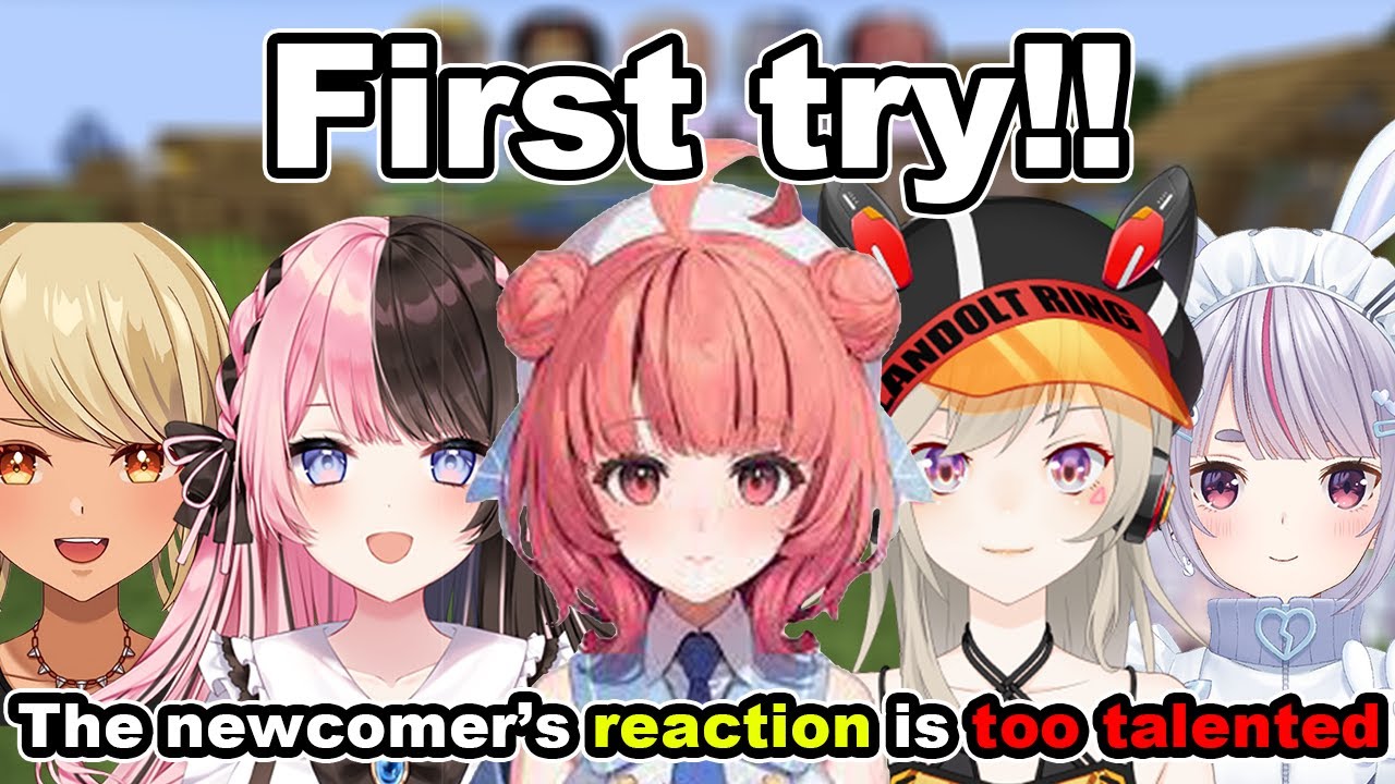 vspo members watching Akari Yumeno's first try at Minecraft【VSPO!/Tosaki Mimi】