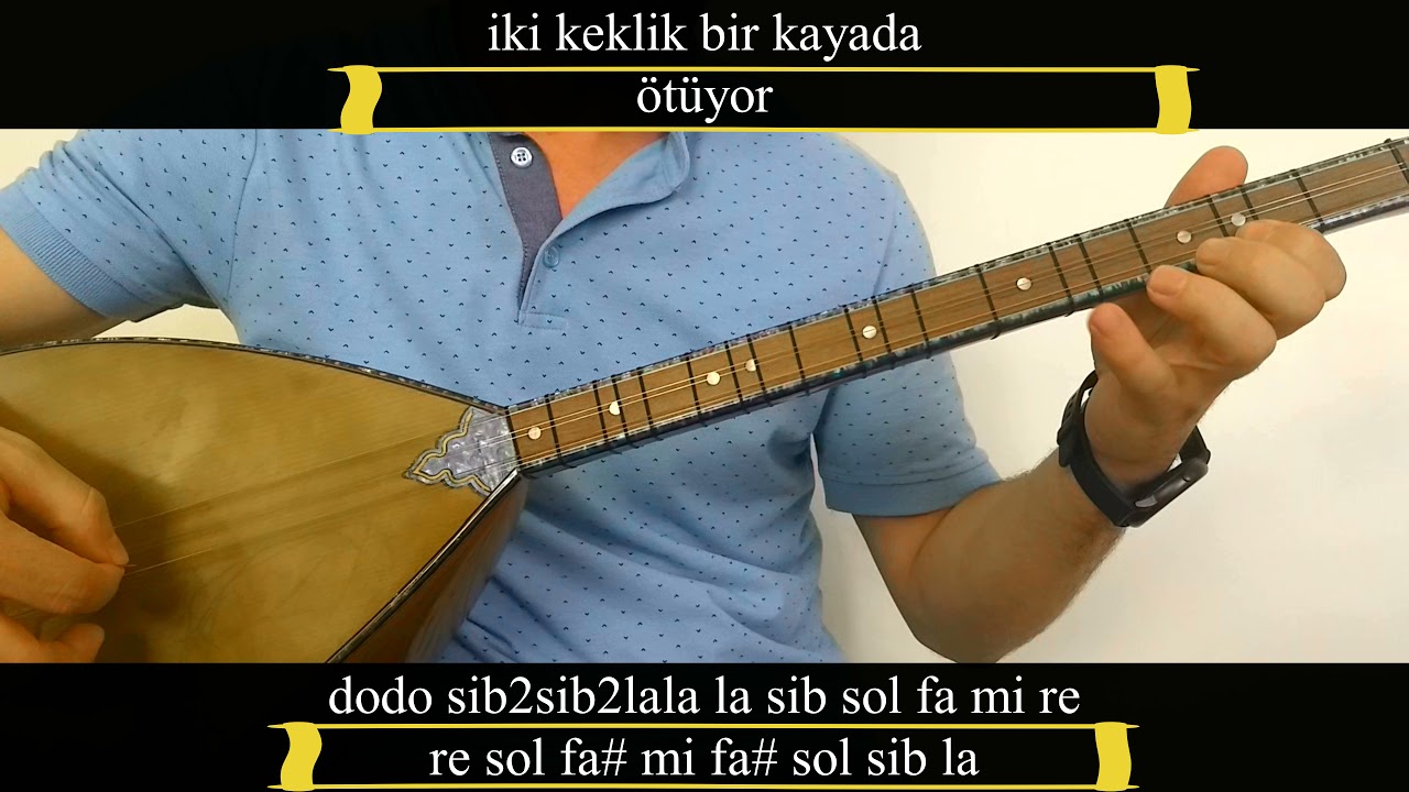 İki Keklik Bir Kayada Ötüyor Kısa Sap Bağlama ile Nasıl Çalınır ve Nasıl Söylenir?