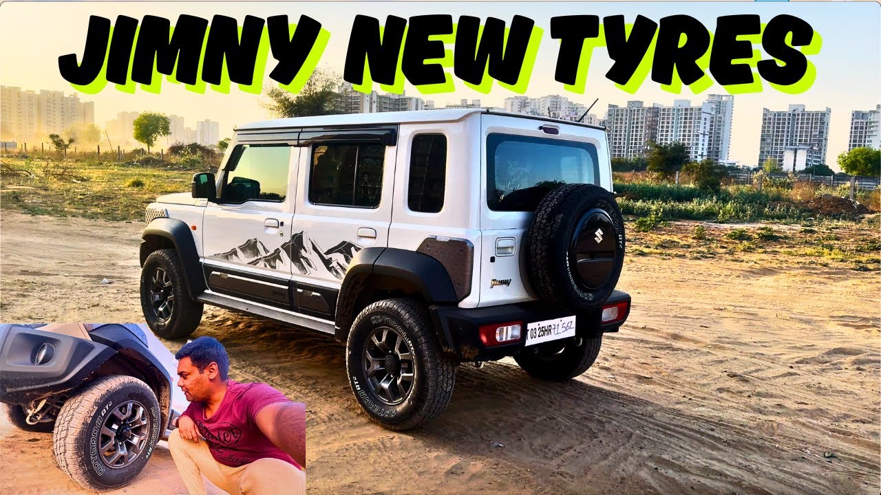 Maruti Jimny Tyre Upgrade नई Jimny का पहला Modification | कौन सा Tyre और Size लगाए 215 / 225 / 235