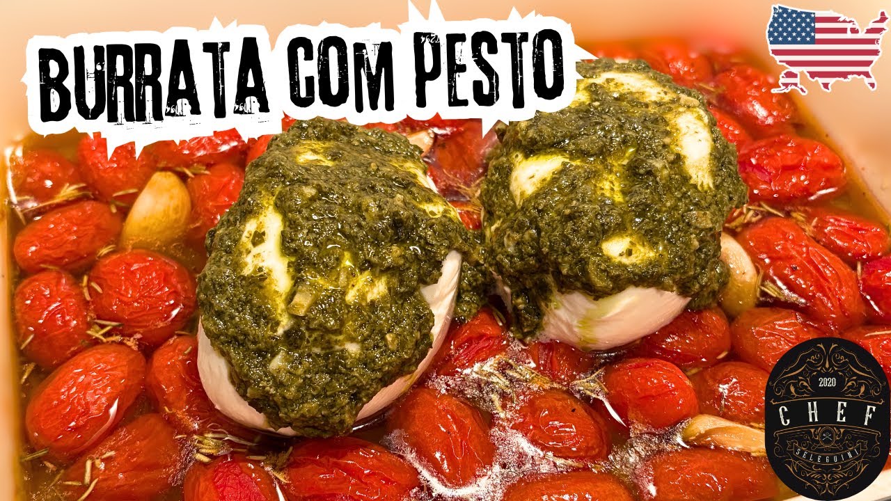 Burrata com Pesto e Tomate Confit: A Receita Mais Fácil do YouTube!