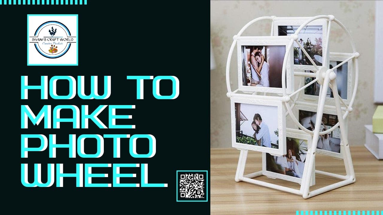 HOW TO MAKE PHOTO WHEEL|| #CRAFTWORK #ROTATING PHOTO FRAME || SIVANI'S CRAFT WORLD || #TRENDINGNOW