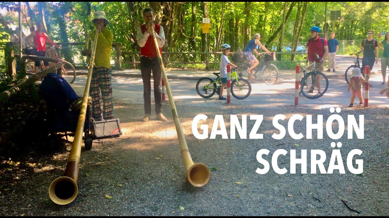 Ganz schön schräg – Alphorn-Jazz am Flaucher in München