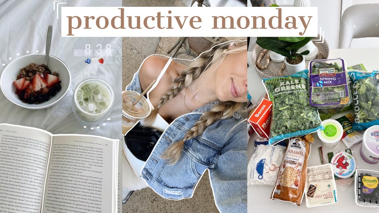 PRODUCTIVE MONDAY! (6am morning routine, fav coffee order + grocery restock)
