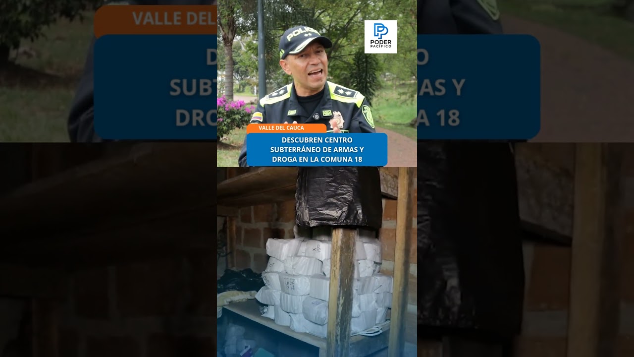 Descubren centro subterr&aacute;neo de armas y droga en la Comuna 18