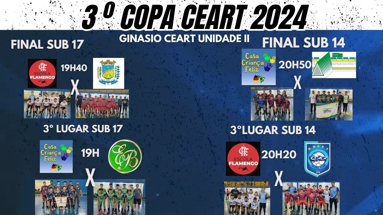 FINAL 3º COPA CEART- SUB 17 E SUB 14