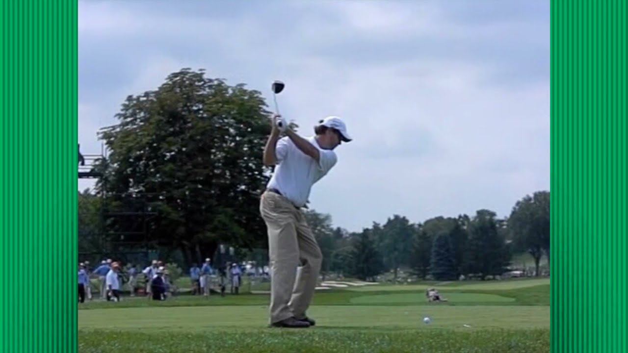 Paul Azinger Golf Swing Slow Motion Down Line View Sequence Study