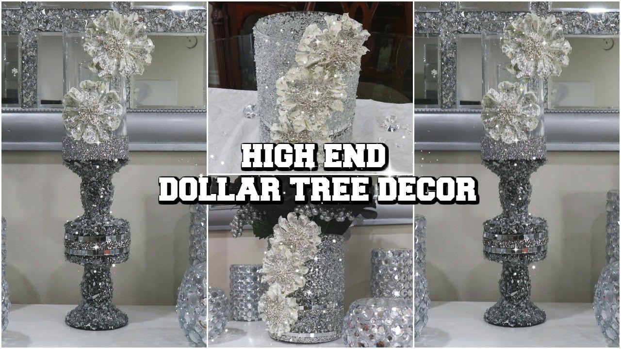 HIGH END DOLLAR TREE DIY HOME DECOR | 2 EASY & GLAM DECOR USING DOLLAR TREE ITEMS