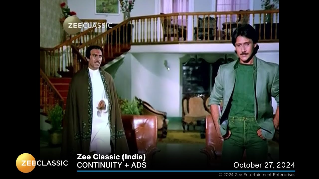 Zee Classic (India) continuity + ads | October 27, 2024
