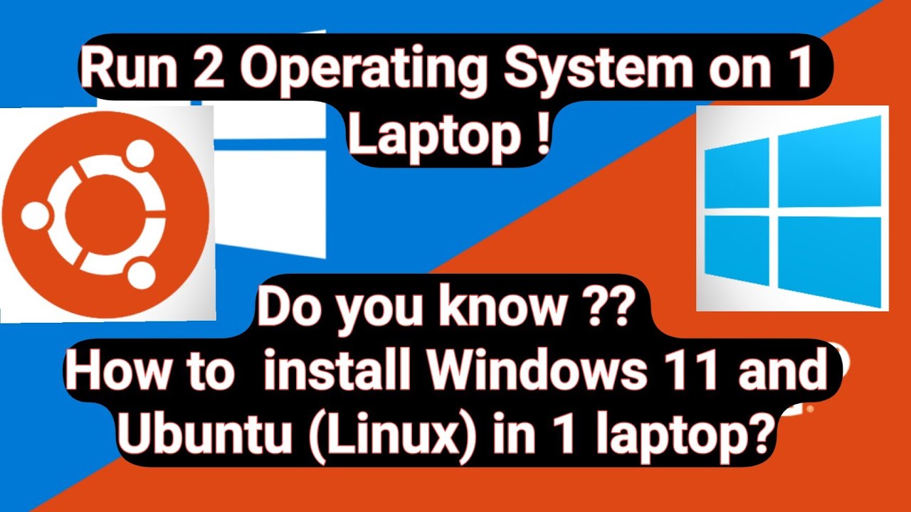 Run Two OS on One Laptop ! | How to  Dual Boot Windows 11 + Ubuntu (Linux)