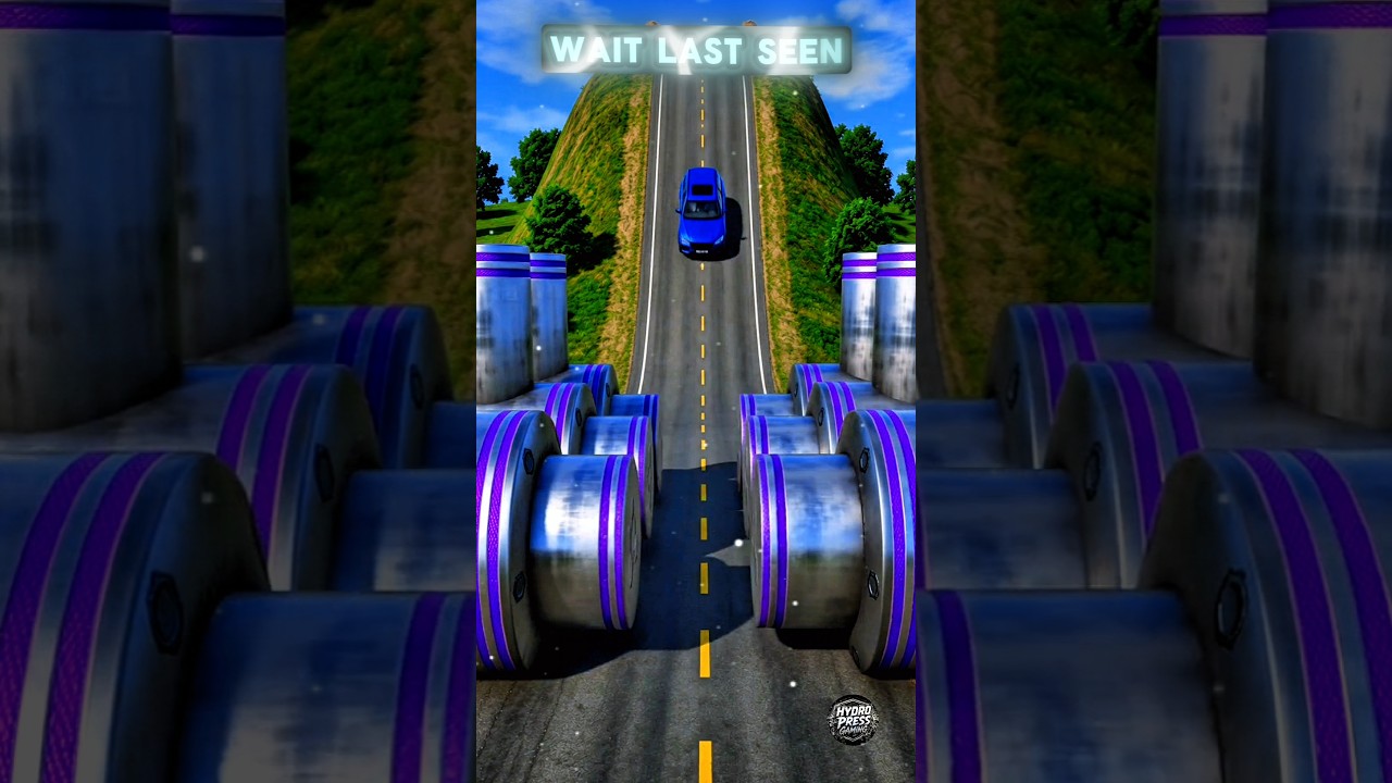 Flower Bus Save But Blue Car Crashed 😯 #shortsvideo #beamngdrive #youtubeshorts #shorts