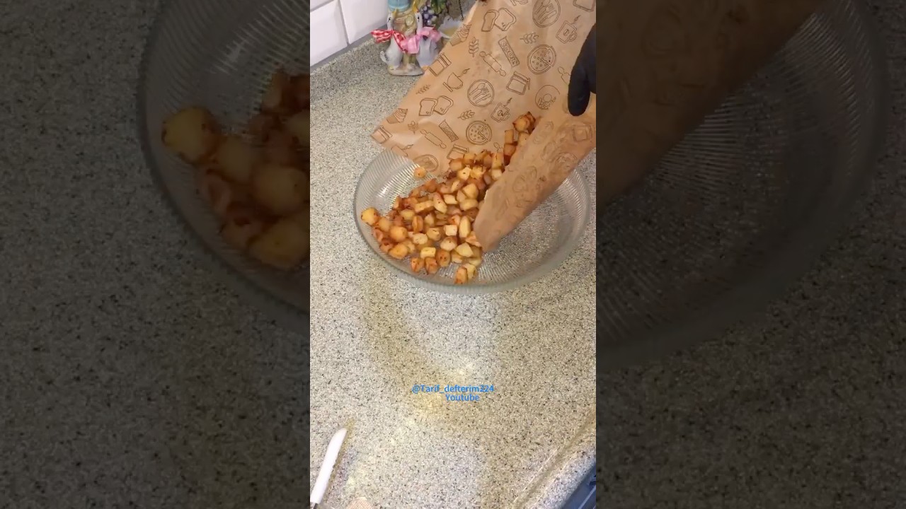 Patatesin En Lezzetli Hali! 🍟 Yoğurtlu Kızarmış Patates Salatası
