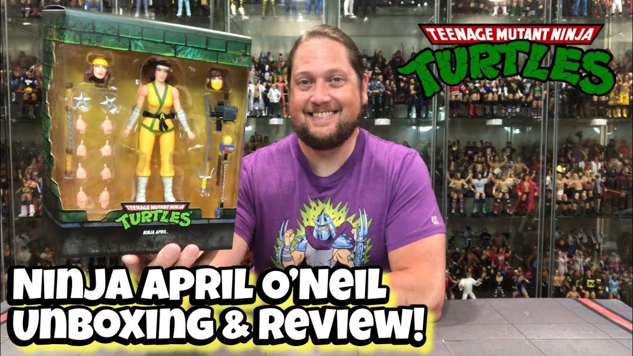 Ninja April O'Neil Super 7 TMNT Ultimate Unboxing & Review!