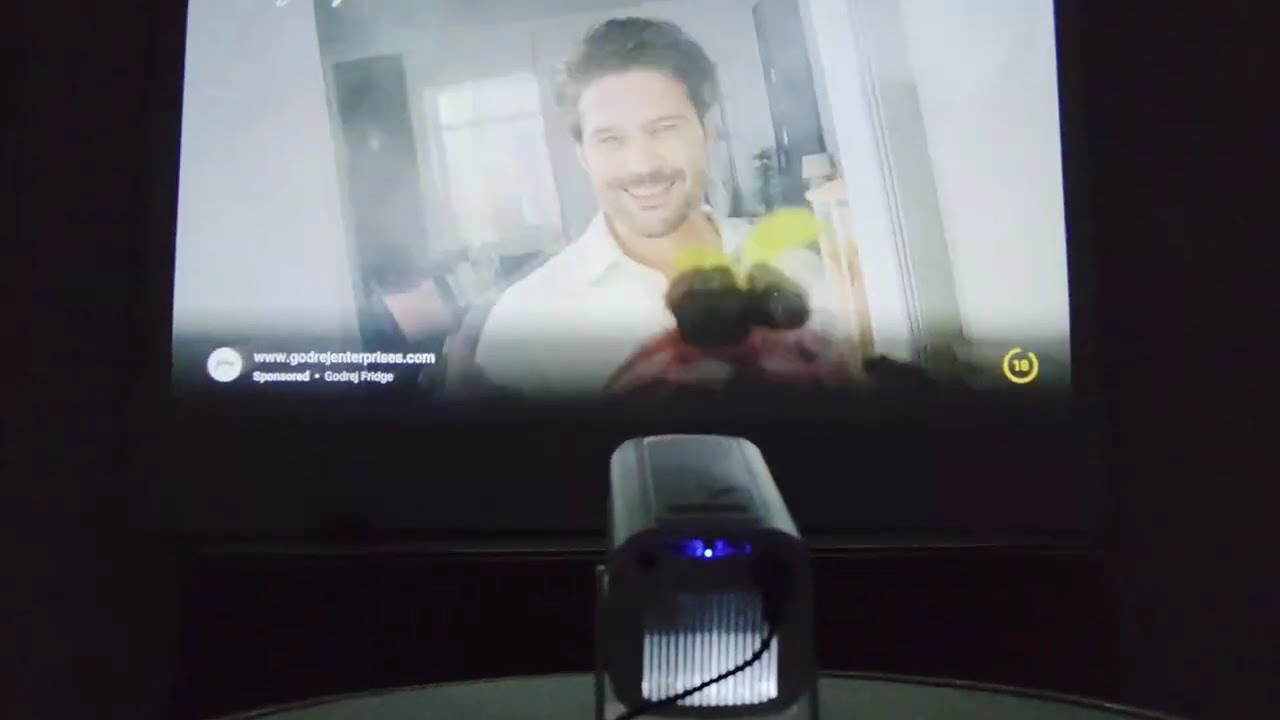Experience the Future with BeamX Glide 360🔥Smart 4K Android Projector with Voice Command & Air Mouse