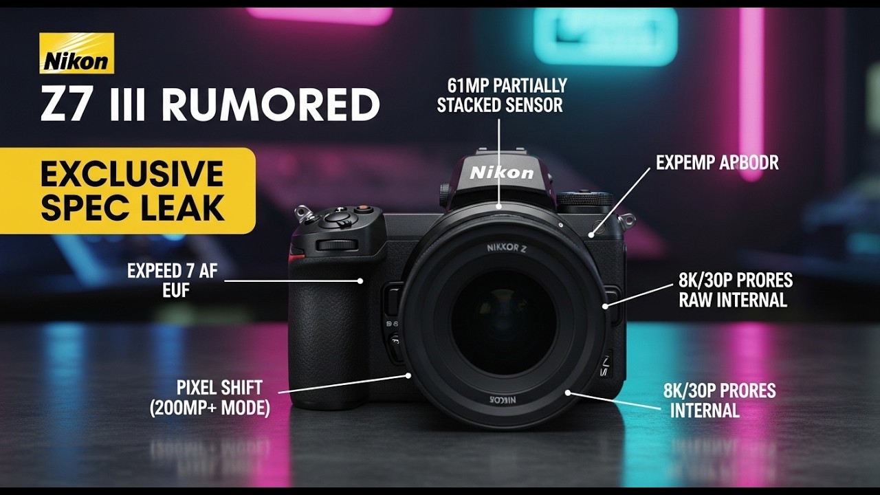 Nikon Z7 III 2026: przecieki w wysokiej rozdzielczości i zapowiedź profesjonalnego aparatu bezlus...